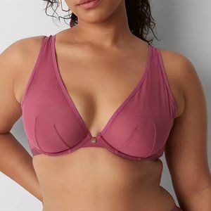 CACIQUE Bra 42C Seriously Sexy Collection High Apex Plunge Bra New with Tags
